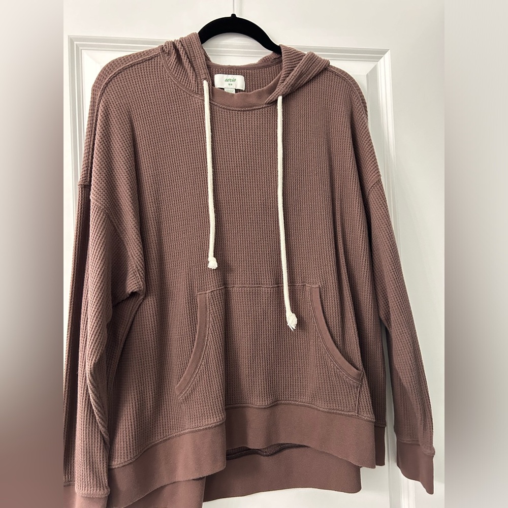 Aerie Oversized Waffle Hoodie